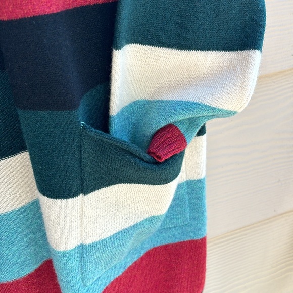 ZOE striped cashmere cardigan M-L - Picture 2 of 5